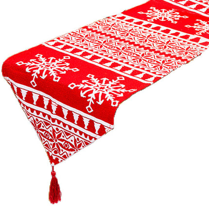 35x180cm Christmas Felt Table Runner Cloth Mat Xmas Desk Cover Home Party Decor - Zmart Australia