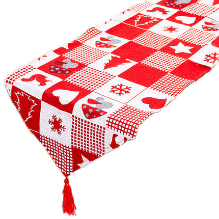 35x180cm Christmas Felt Table Runner Cloth Mat Xmas Desk Cover Home Party Decor - Zmart Australia