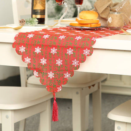 35x180cm New Christmas Table Runner Cloth Tableware Xmas Dining Party Decoration - Zmart Australia