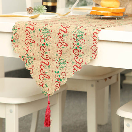 35x180cm New Christmas Table Runner Cloth Tableware Xmas Dining Party Decoration - Zmart Australia