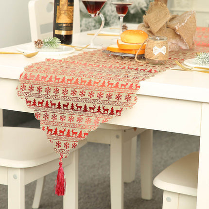 35x180cm New Christmas Table Runner Cloth Tableware Xmas Dining Party Decoration - Zmart Australia