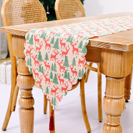 35x180cm New Christmas Table Runner Cloth Tableware Xmas Dining Party Decoration - Zmart Australia