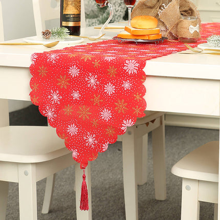 35x180cm New Christmas Table Runner Cloth Tableware Xmas Dining Party Decoration - Zmart Australia