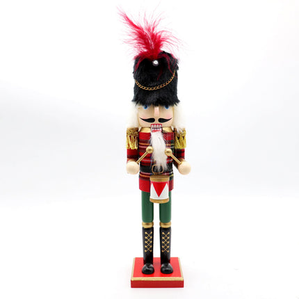 38cm 15" Christmas Wooden Nutcracker Soldier Puppet Guard Statue Xmas Ornament - Zmart Australia