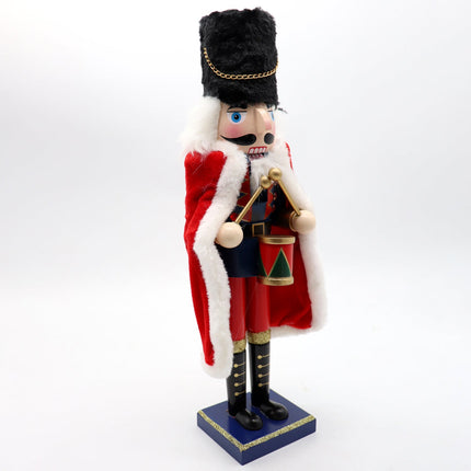 38cm 15" Christmas Wooden Nutcracker Soldier Puppet Guard Statue Xmas Ornament - Zmart Australia