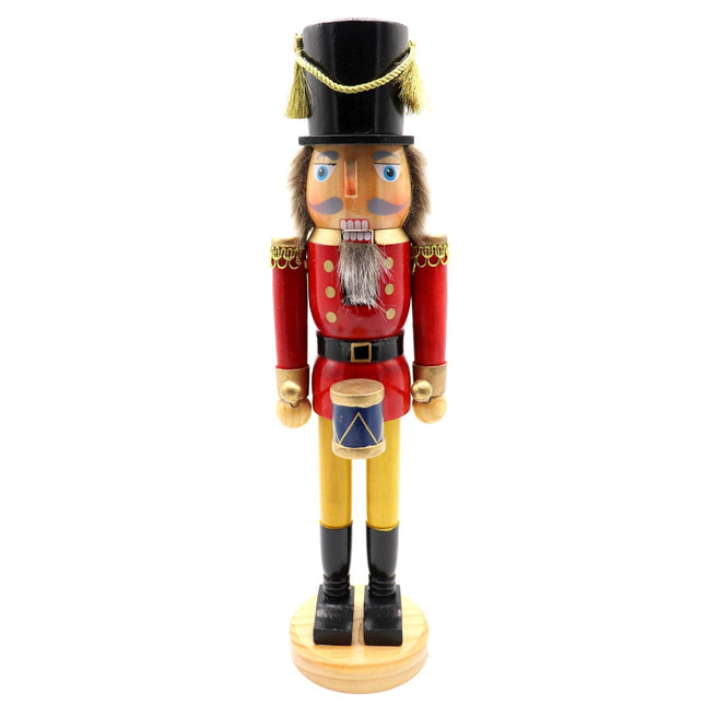 38cm 15" Christmas Wooden Nutcracker Soldier Puppet Guard Statue Xmas Ornament - Zmart Australia