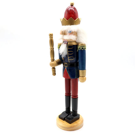 38cm 15" Christmas Wooden Nutcracker Soldier Puppet Guard Statue Xmas Ornament - Zmart Australia