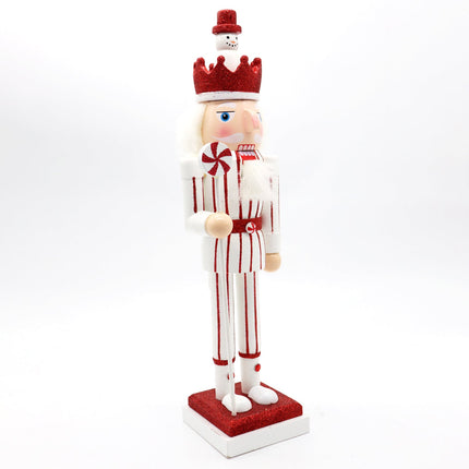 38cm 15" Christmas Wooden Nutcracker Soldier Puppet Guard Statue Xmas Ornament - Zmart Australia