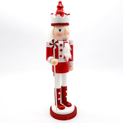 38cm 15" Christmas Wooden Nutcracker Soldier Puppet Guard Statue Xmas Ornament - Zmart Australia