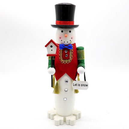 38cm 15" Christmas Wooden Nutcracker Soldier Puppet Guard Statue Xmas Ornament - Zmart Australia