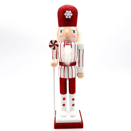 38cm 15" Christmas Wooden Nutcracker Soldier Puppet Guard Statue Xmas Ornament - Zmart Australia