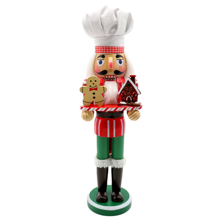 38cm 15" Christmas Wooden Nutcracker Soldier Puppet Guard Statue Xmas Ornament - Zmart Australia