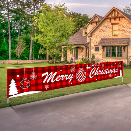 3m Large Christmas Hanging Banner Sign Bunting Party Ornament Outdoor Home Decor - Zmart Australia