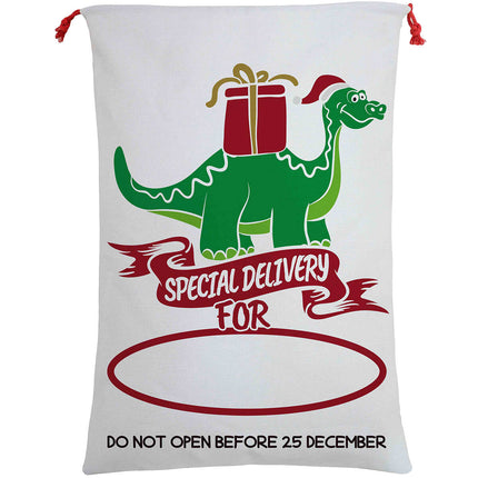 50x70cm Canvas Hessian Christmas Santa Sack Xmas Stocking Reindeer Kids Gift Bag - Zmart Australia