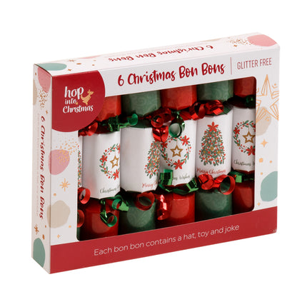 6 Pack Christmas Bon Bon Set Xmas Holly Berries Luxury Premium Crackers Gift Toy