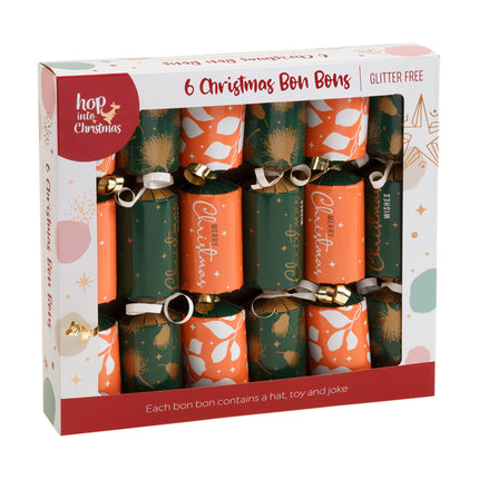 6 Pack Christmas Bon Bon Set Xmas Holly Berries Luxury Premium Crackers Gift Toy