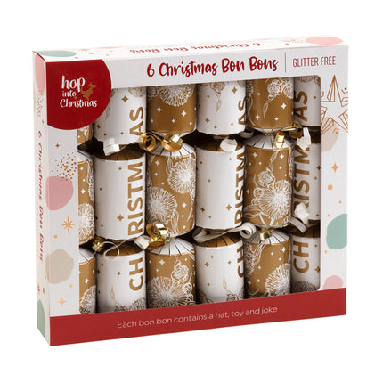 6 Pack Christmas Bon Bon Set Xmas Holly Berries Luxury Premium Crackers Gift Toy