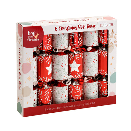 6 Pack Christmas Bon Bon Set Xmas Holly Berries Luxury Premium Crackers Gift Toy