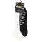 6 Pairs Premium Fine Cotton Sports Socks Low Cut White Two-Tone Comfort Gym Work - Black/White