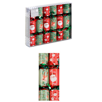 6 Pack Christmas Bon Bon Set Xmas Holly Berries Luxury Premium Crackers Gift Toy