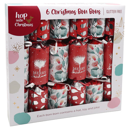 6x 12" Large Christmas Bon Bons Xmas Foil Luxury Premium Crackers Gift Fun Toy