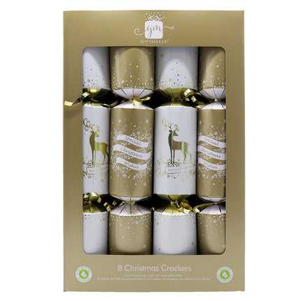 6-8 Pack Christmas Premium Bon Bon Luxury Crackers Xmas Holly & Berries Set Gift