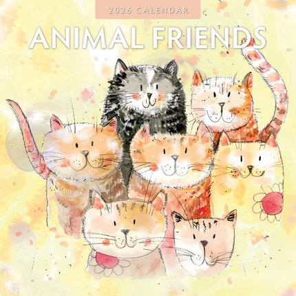 Animal Friends 2026 Premium Square Wall Calendar