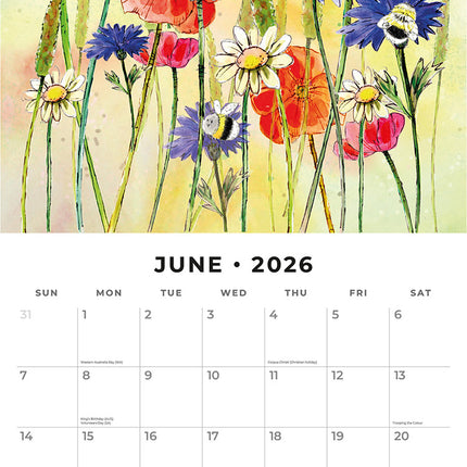 Animal Friends 2026 Premium Square Wall Calendar