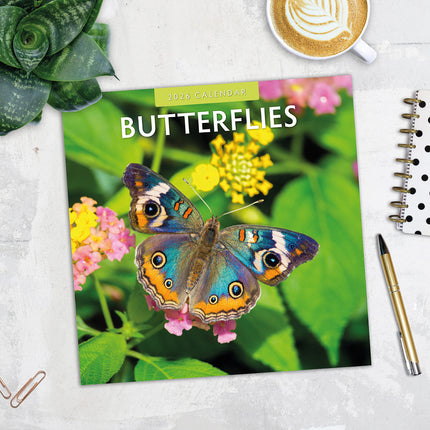 Butterflies 2026 Premium Square Wall Calendar