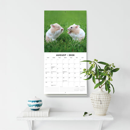 Hamsters 2026 Premium Square Wall Calendar