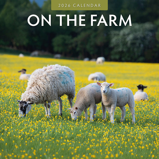 On The Farm 2026 Premium Square Wall Calendar