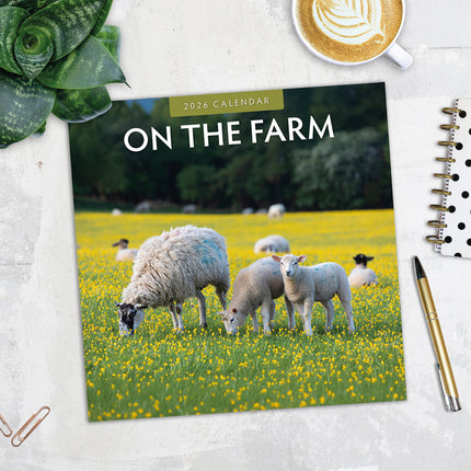 On The Farm 2026 Premium Square Wall Calendar