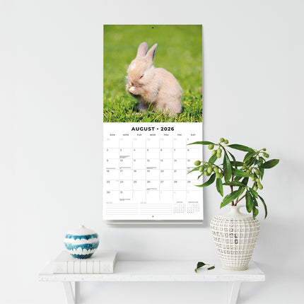 Rabbits 2026 Premium Square Wall Calendar