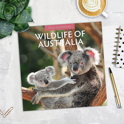 Wildlife Of Australia 2026 Premium Square Wall Calendar