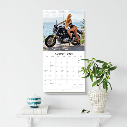 Biker Girls 2026 Premium Square Wall Calendar