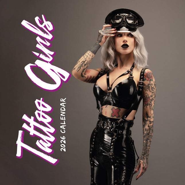 Tattoo Girls 2026 Premium Square Wall Calendar