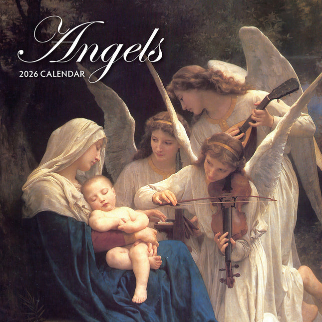 Angels 2026 Premium Square Wall Calendar