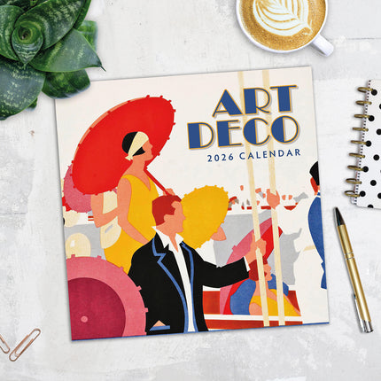 Art Deco 2026 Premium Square Wall Calendar