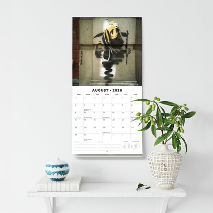 Banksy 2026 Premium Square Wall Calendar