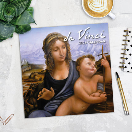 Da Vinci 2026 Premium Square Wall Calendar