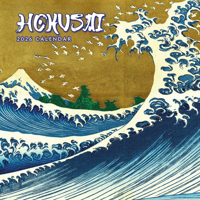 Hokusai 2026 Premium Square Wall Calendar