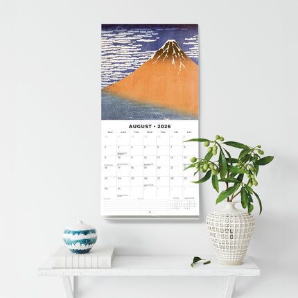 Hokusai 2026 Premium Square Wall Calendar