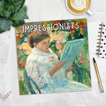 Impressionists 2026 Premium Square Wall Calendar