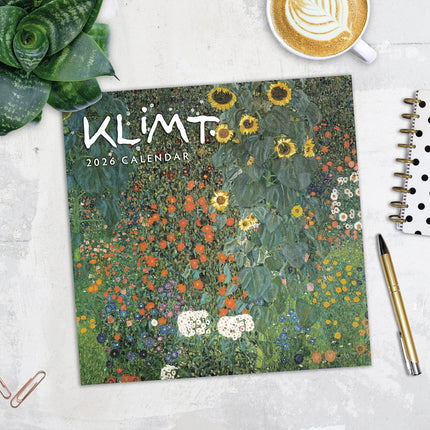 Klimt 2026 Premium Square Wall Calendar