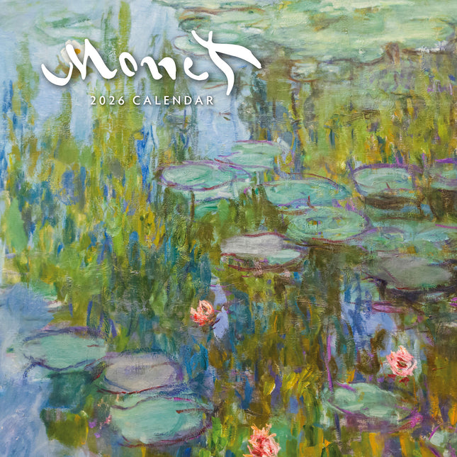 Monet 2026 Premium Square Wall Calendar