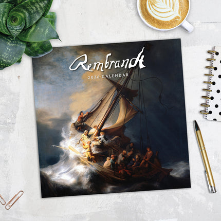 Rembrandt 2026 Premium Square Wall Calendar