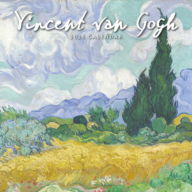 Vincent Van Gogh 2026 Premium Square Wall Calendar