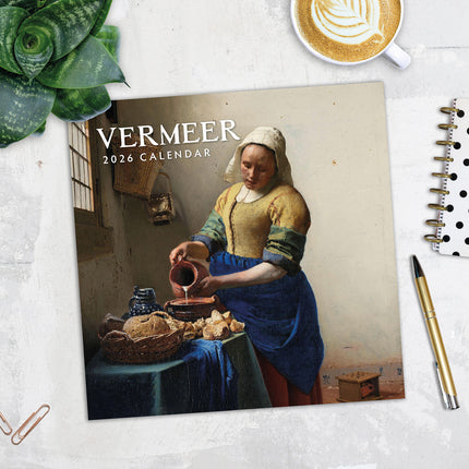 Vermeer 2026 Premium Square Wall Calendar