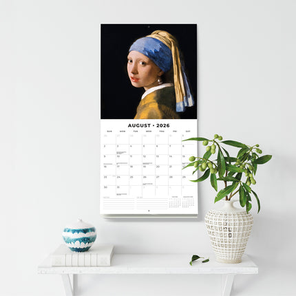 Vermeer 2026 Premium Square Wall Calendar