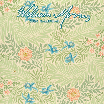 William Morris 2026 Premium Square Wall Calendar